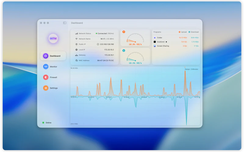 iNTM — Network Monitor for macOS screenshot 2