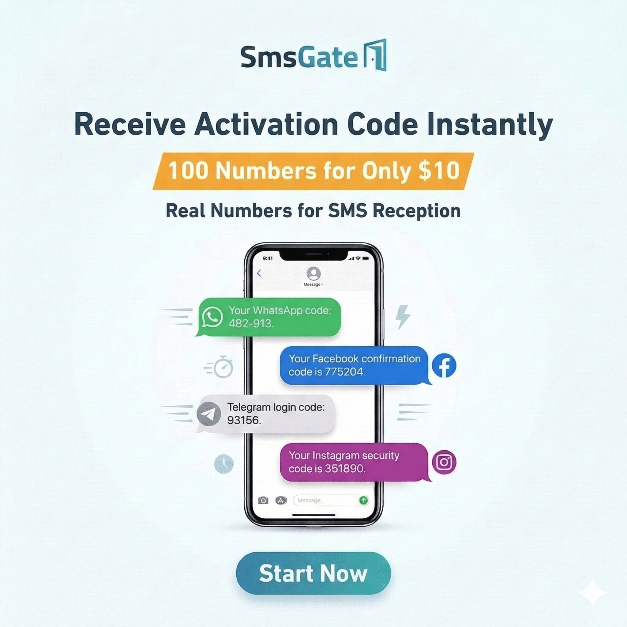 Real Phone Numbers for SMS Verification - Main product screenshot demonstrating key features and user interface