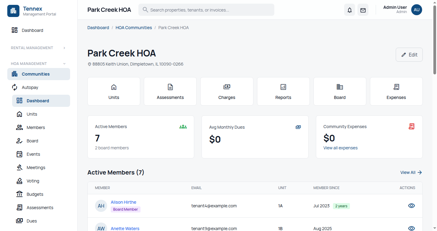 Tennex - Main product screenshot demonstrating key features and user interface