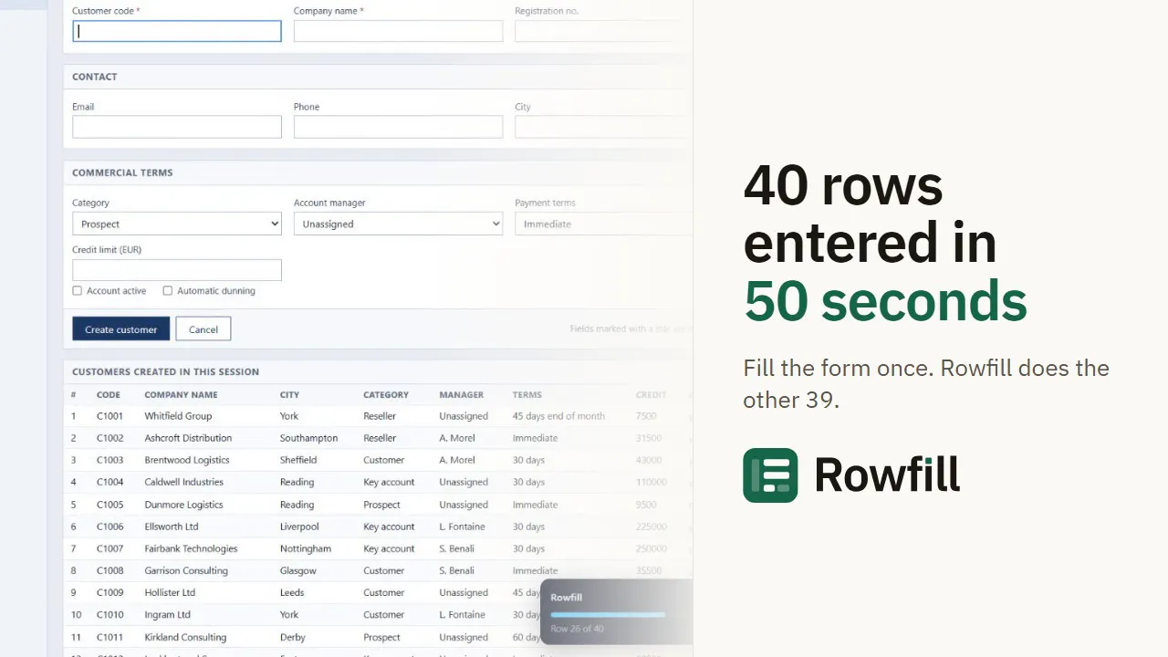 Rowfill gallery image