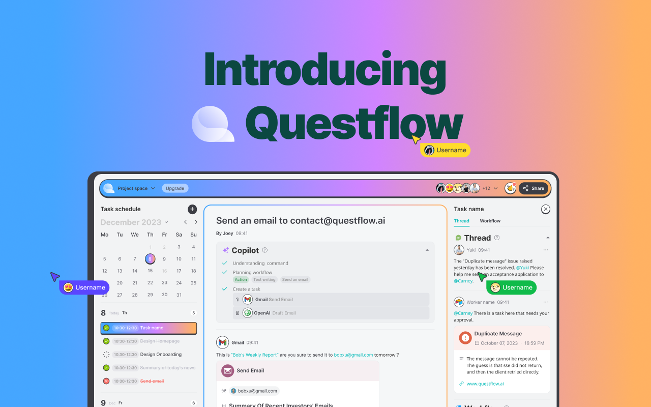 startuptile Questflow-AI Automation Workspace