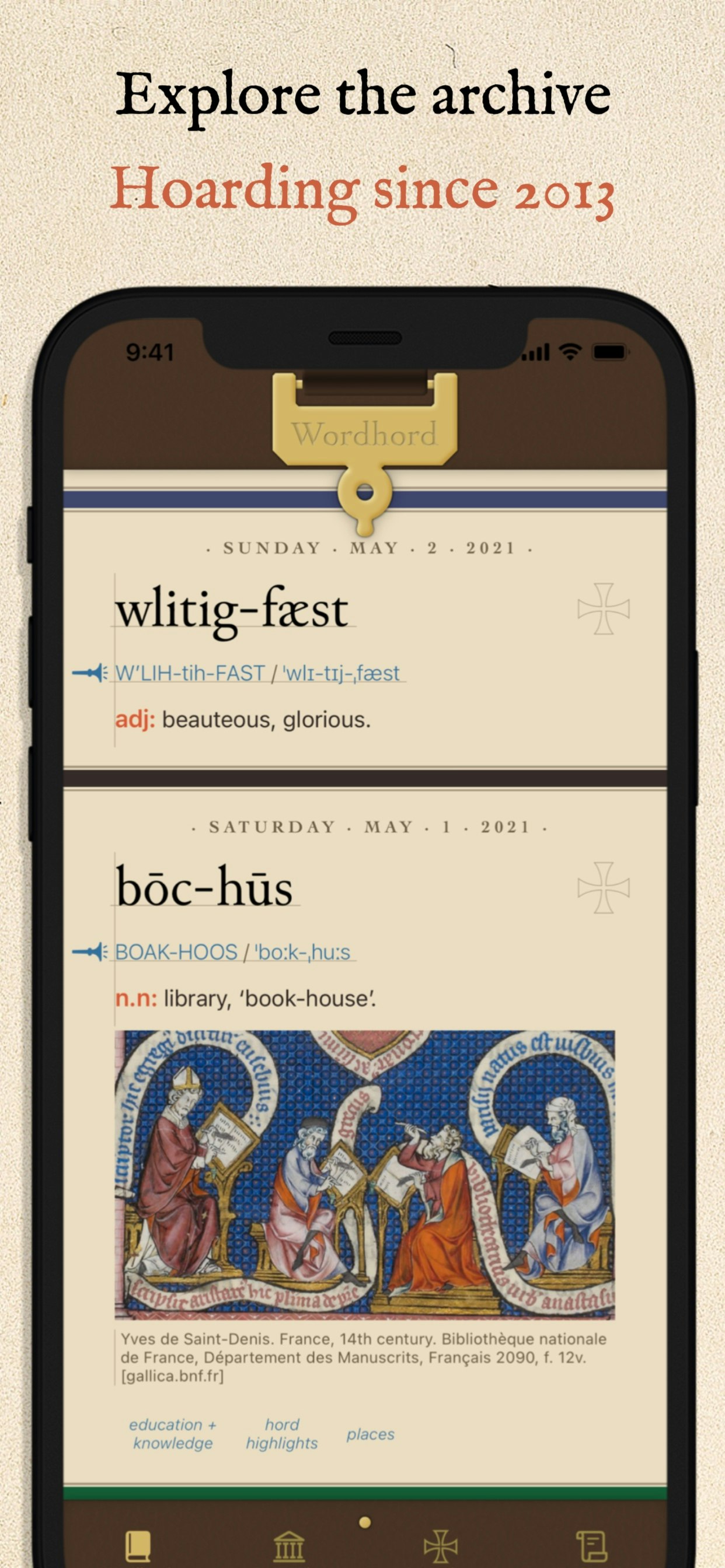 Old English Wordhord iOS app gallery image