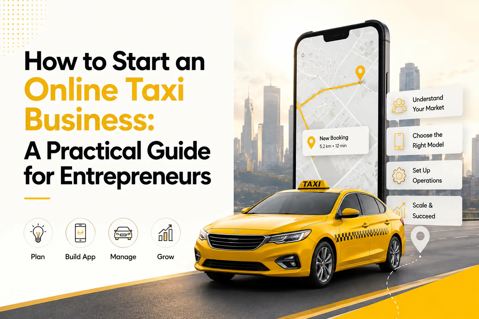 How to start an online taxi business