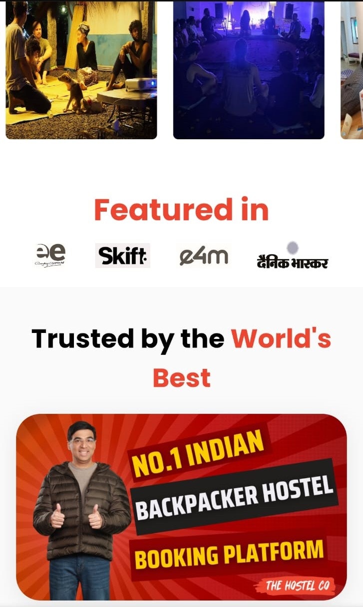 The Hostel Co - Screenshot 2 showing product features and functionality
