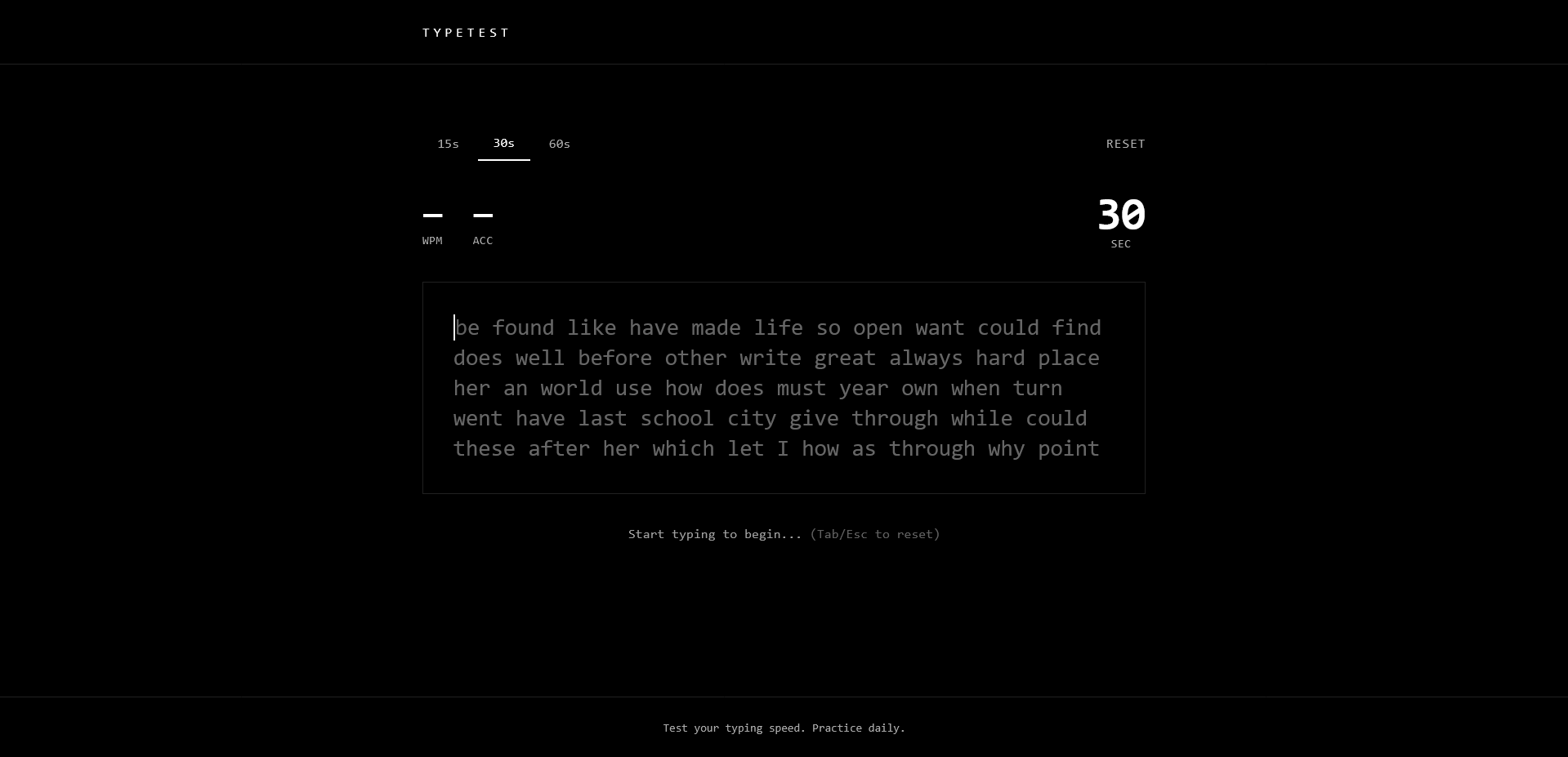 TypeTest - Screenshot 2 showing product features and functionality