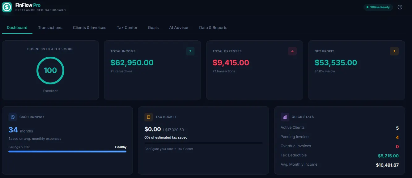 FinFlow 제품 배너
