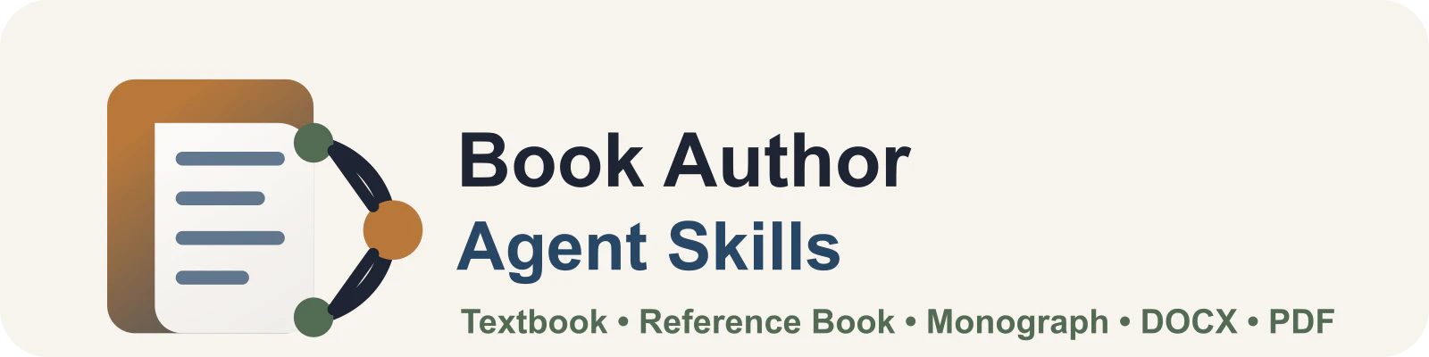 Book Author Agent Skills screenshot 1