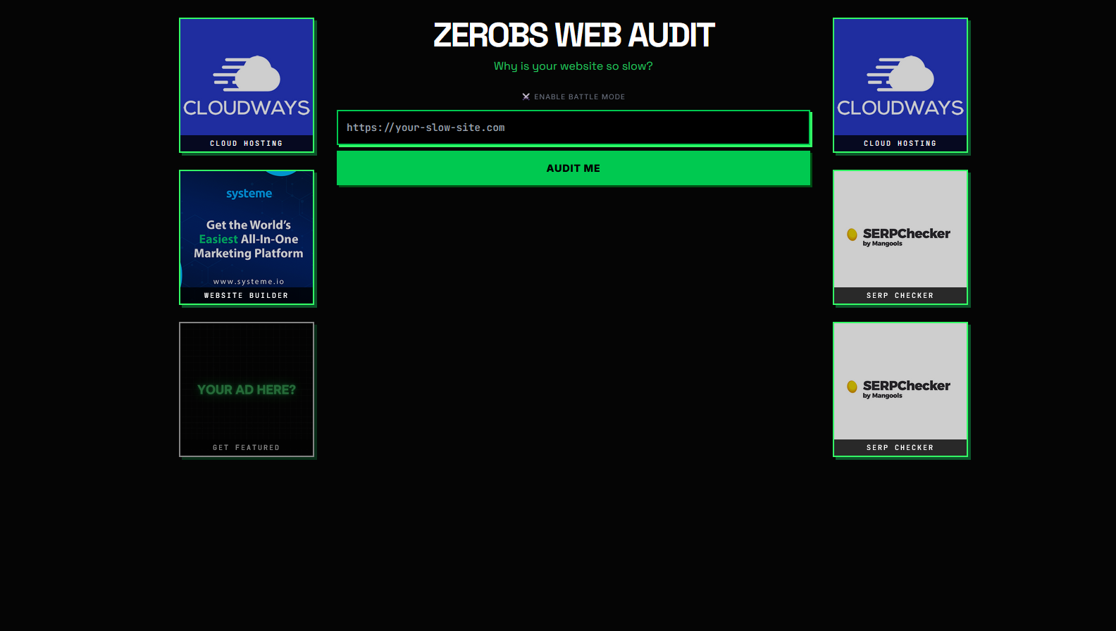 ZeroBS Web Audit gallery image