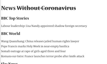 News Without Coronavirus gallery image