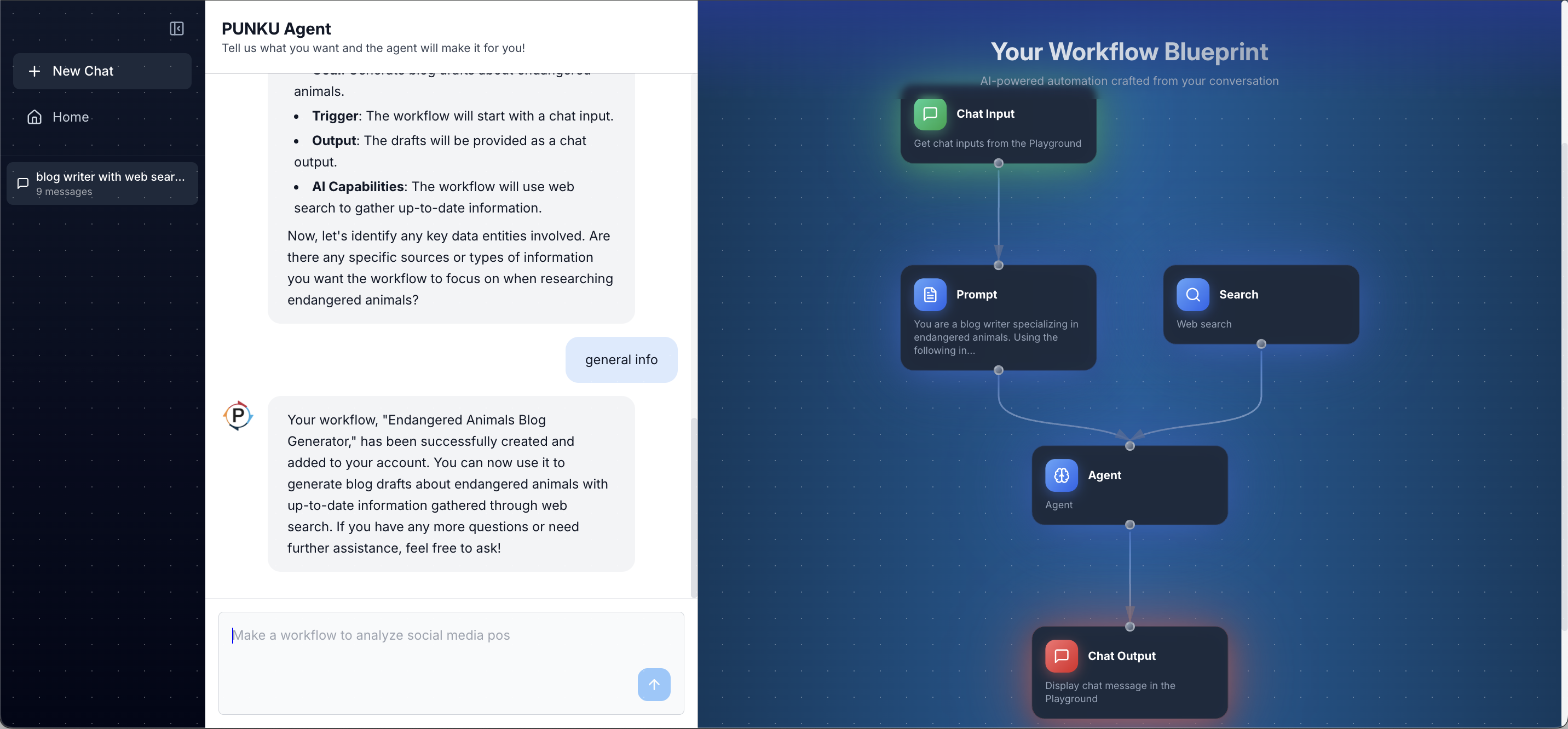 PUNKU.AI - Screenshot 2 showing product features and functionality