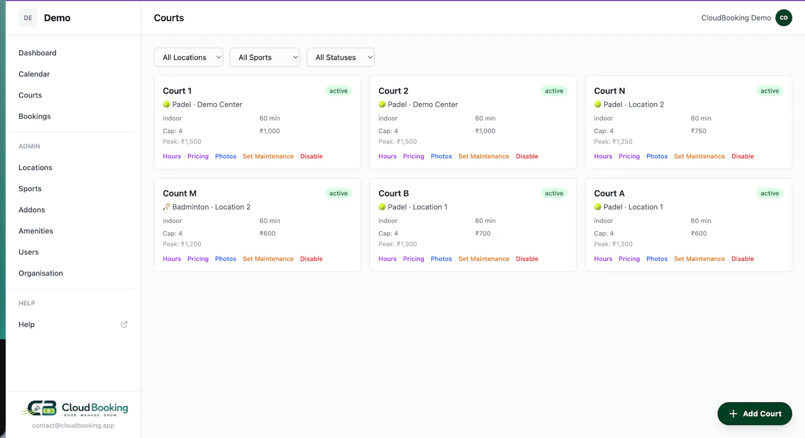 CloudBooking screenshot 2