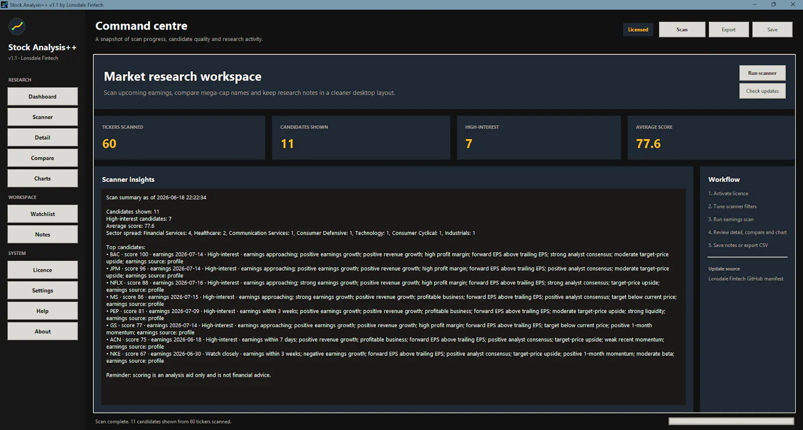 Stock Analyser++ screenshot 1