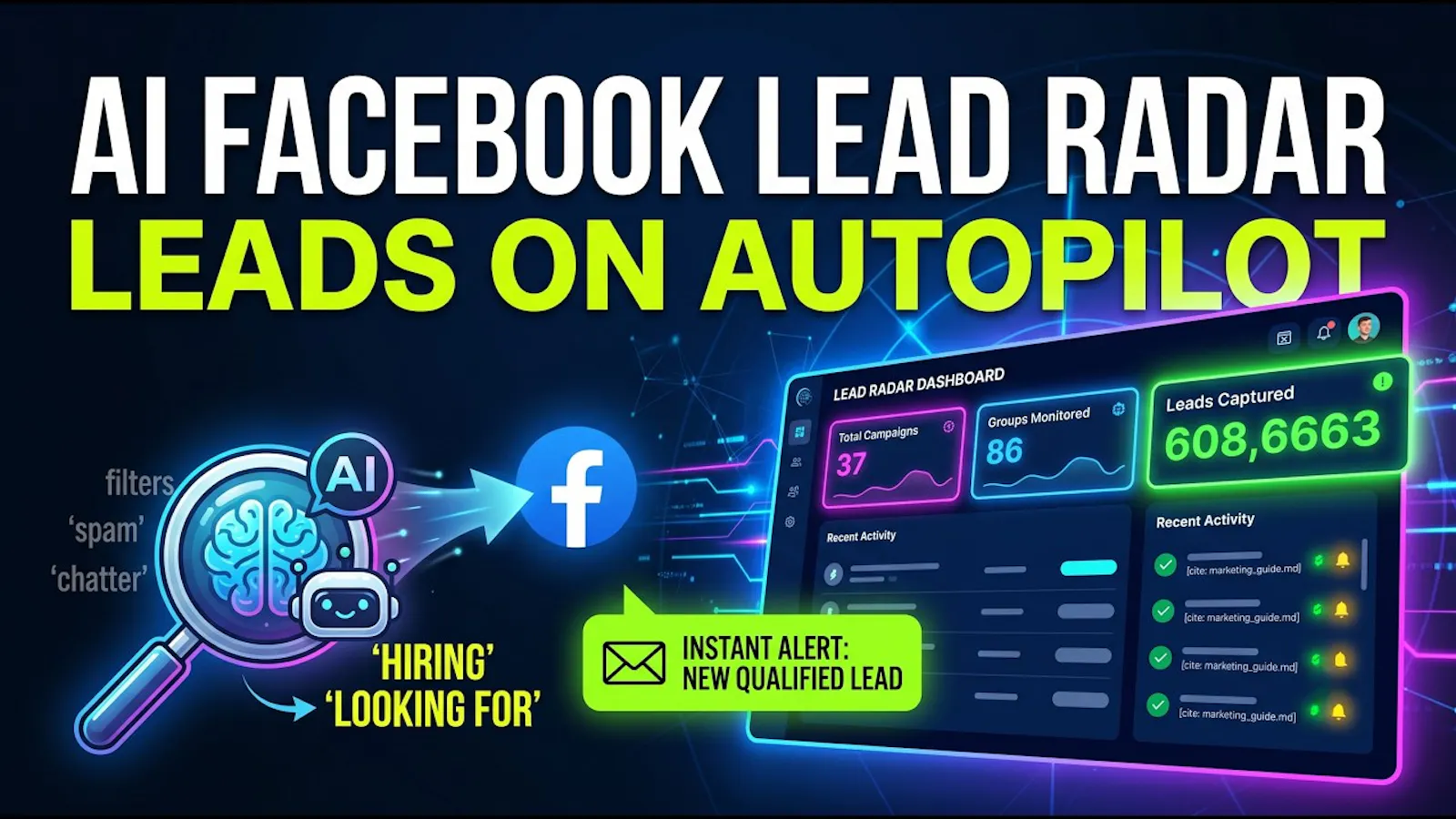FB Lead Radar screenshot 1 (video preview)