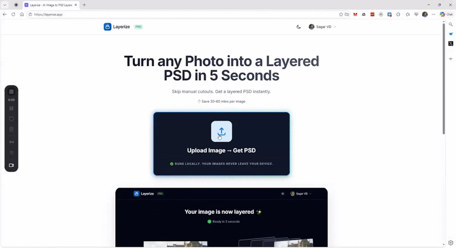 Layerize screenshot 1 (video preview)