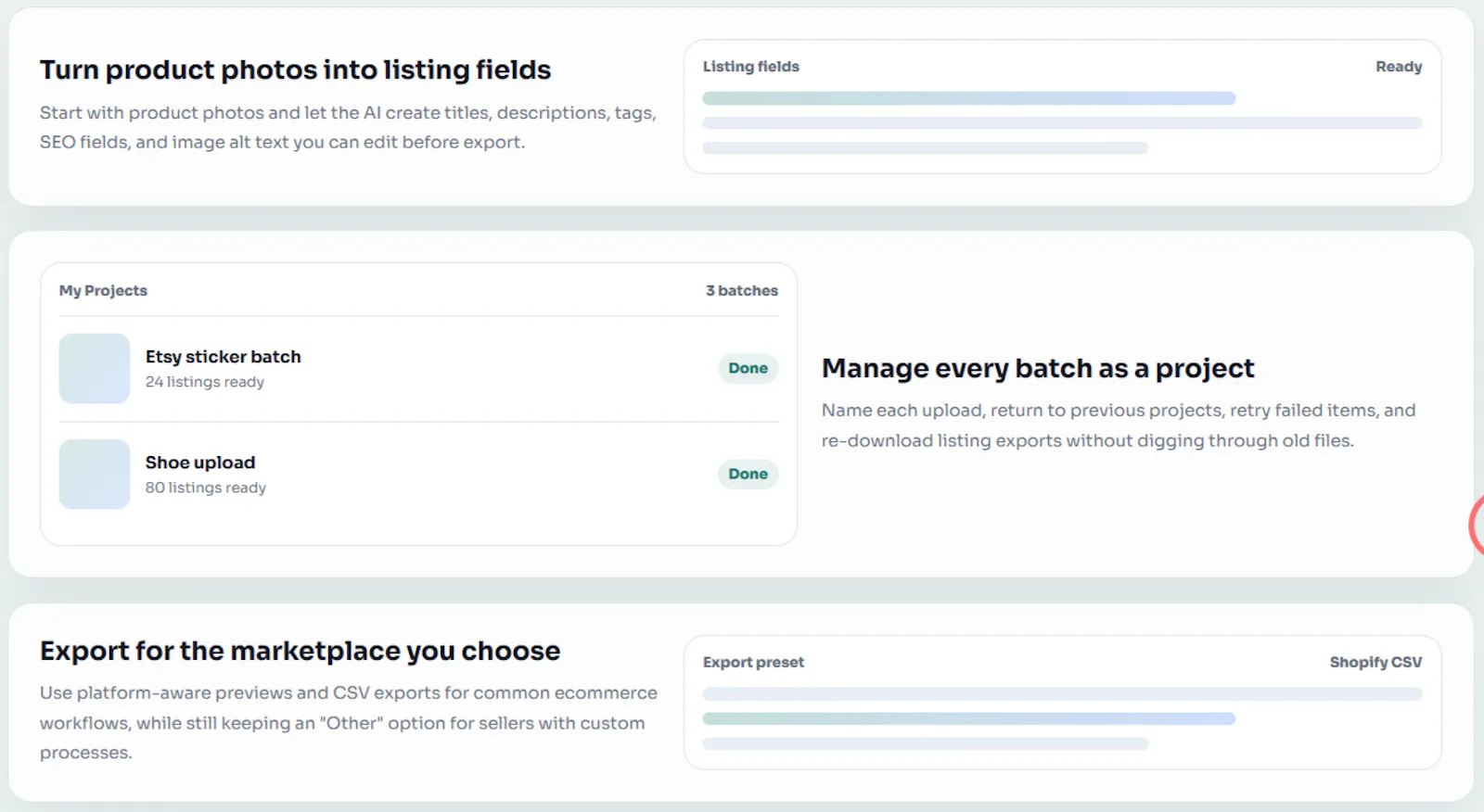 AI Bulk Listing Generator screenshot 1