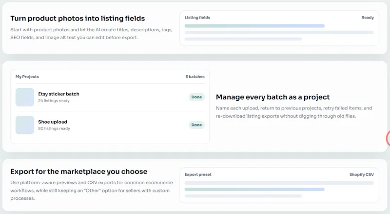 AI Bulk Listing Generator screenshot 1