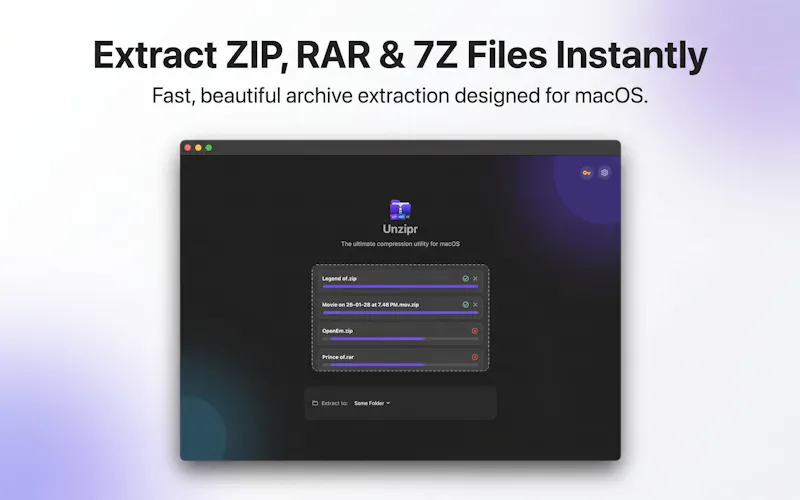 Unzipr screenshot 4