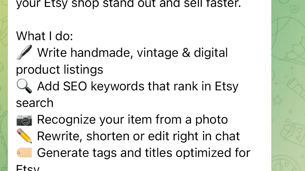 Telegram product