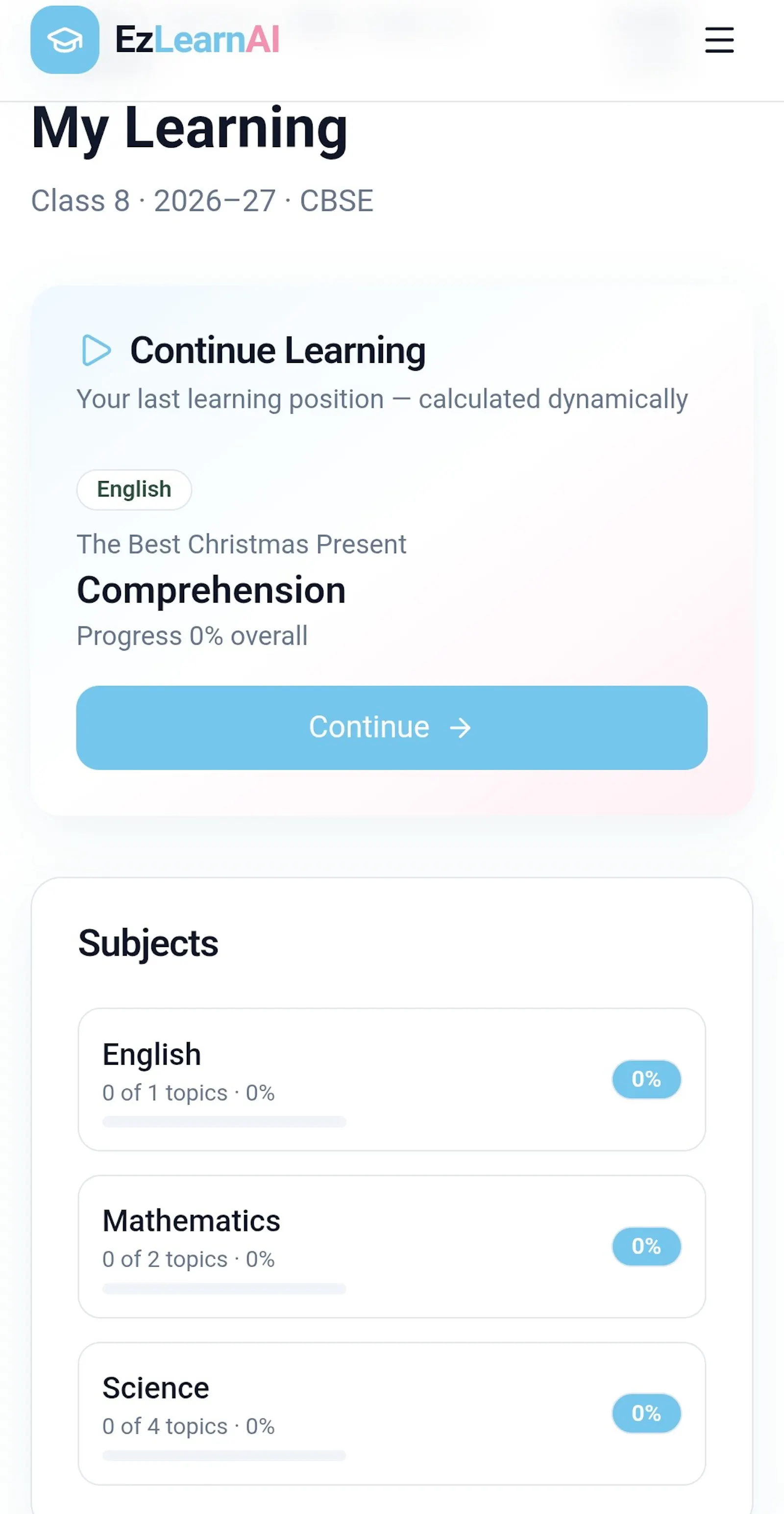 EzlearnAI screenshot 1