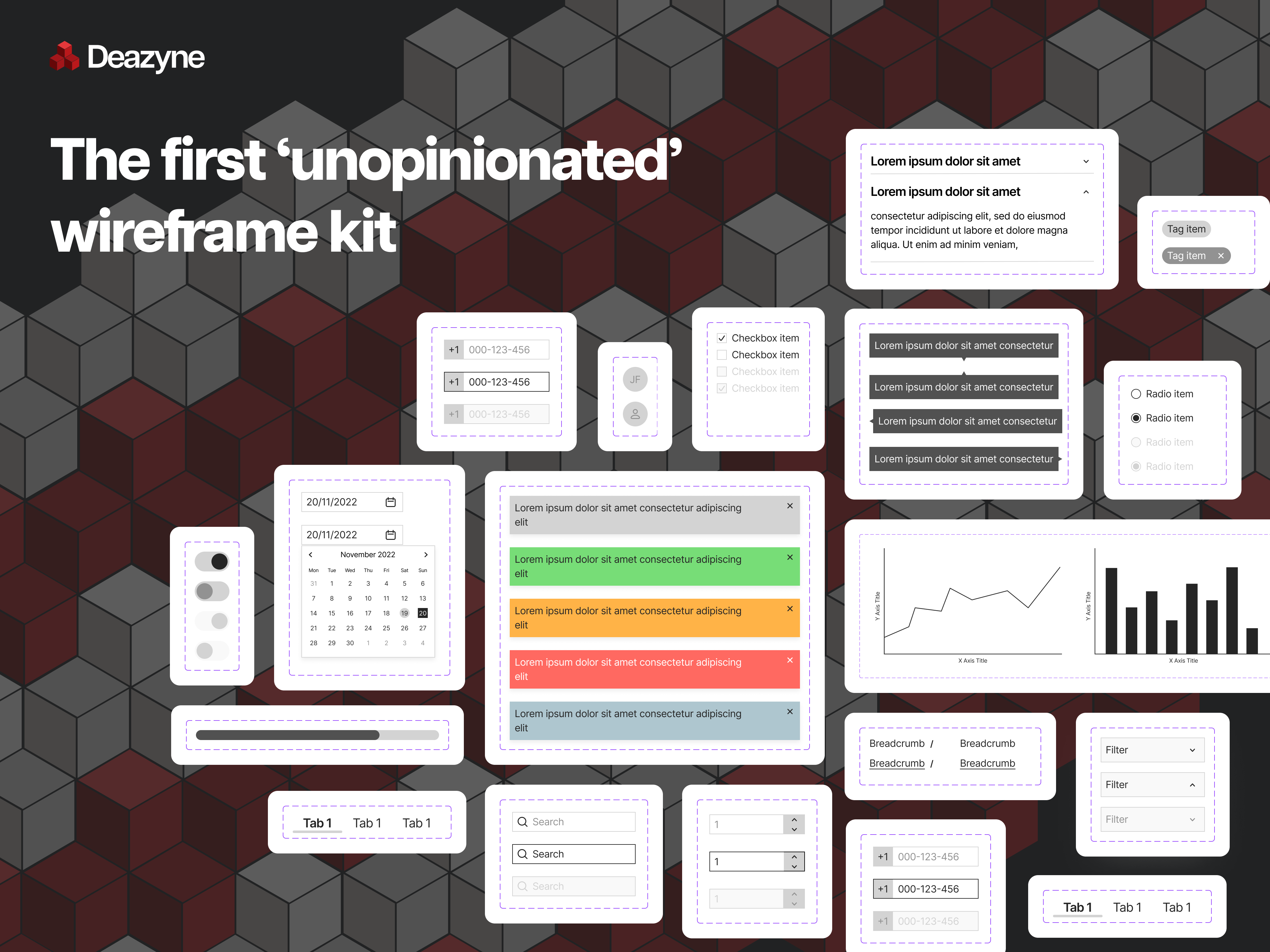 Deazyne - Il primo kit Wireframe dell'interfaccia utente "non aperto" media 1