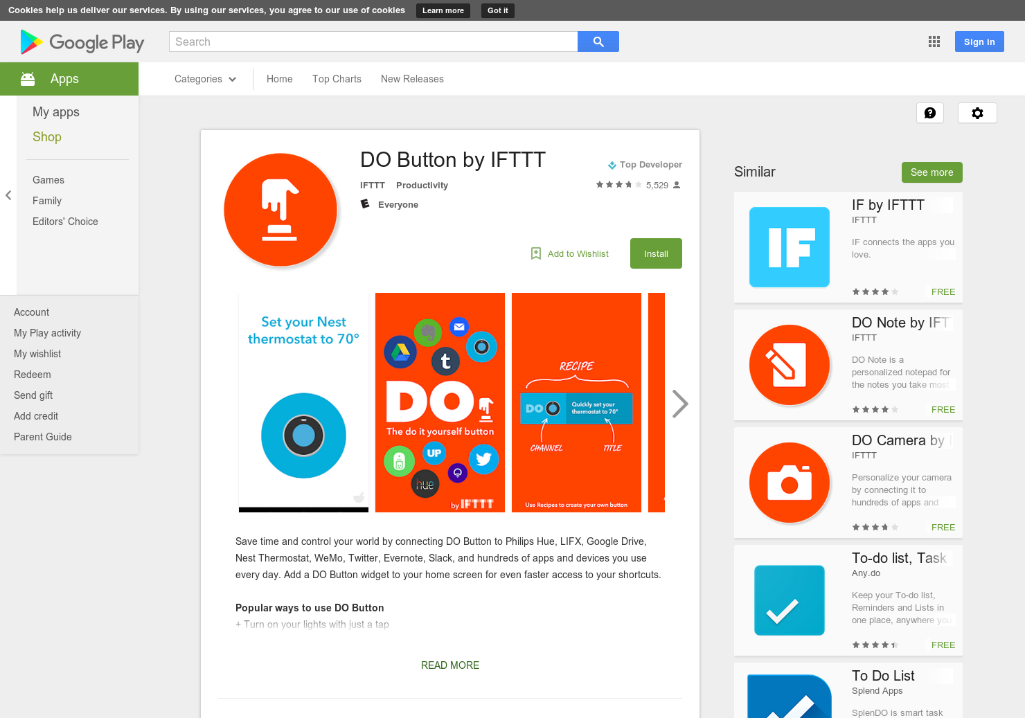 Do Button for IFTTT
