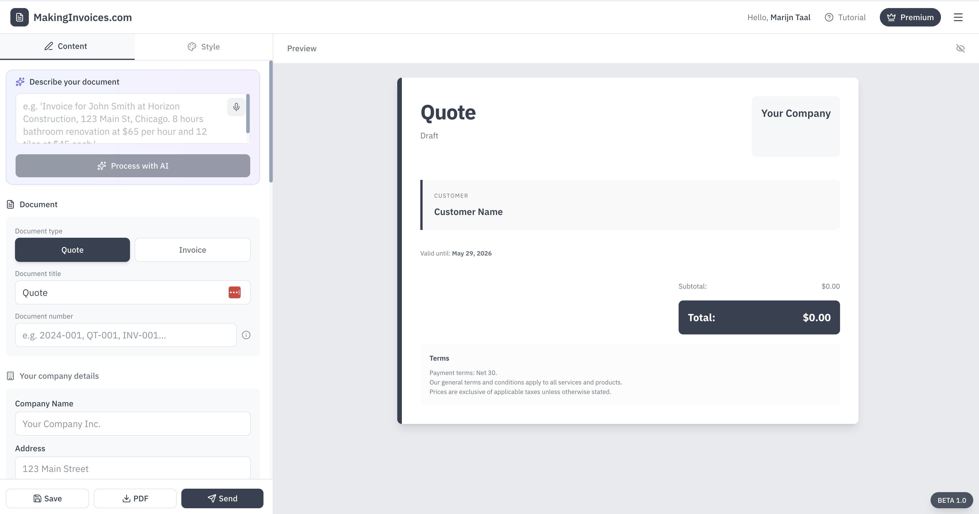 MakingInvoices.com gallery image