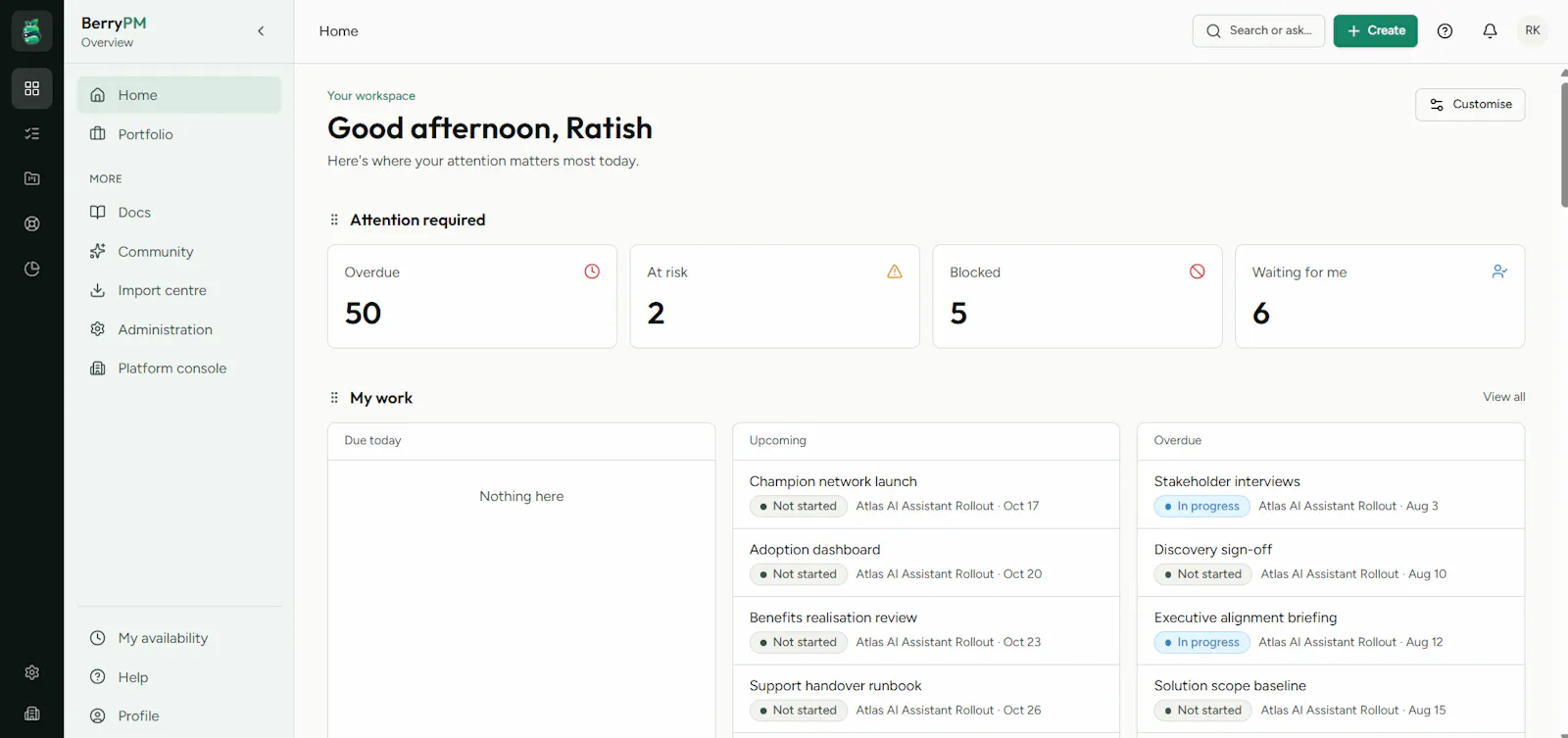 Honest Project tool for PMs - BerryPM screenshot 2