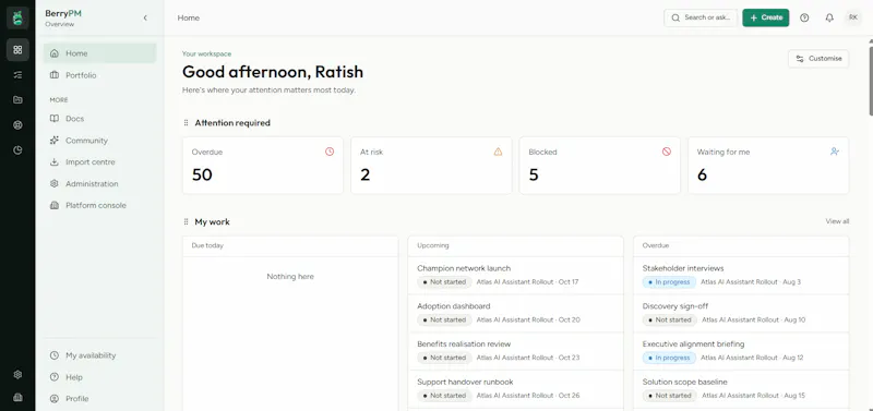 Honest Project tool for PMs - BerryPM screenshot 2