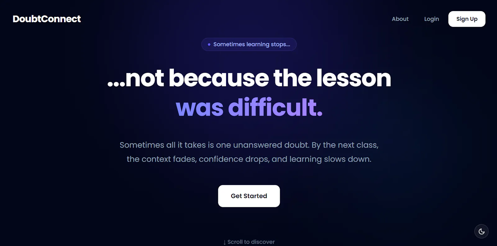 DoubtConnect screenshot 1