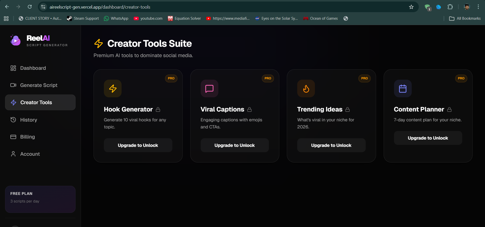 ReelScript AI gallery image