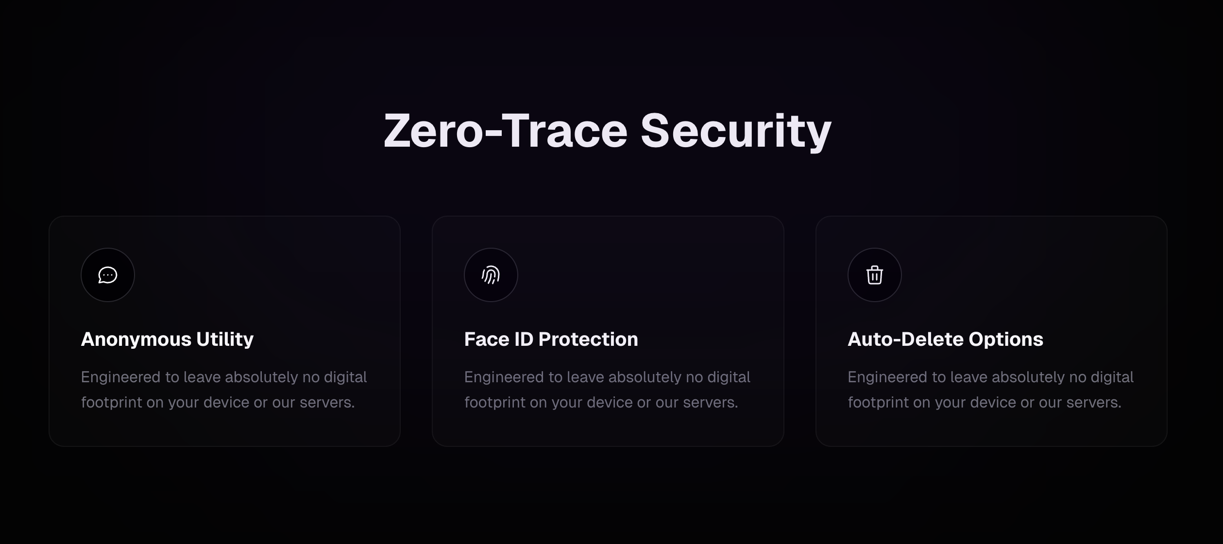 Ghost Chat - Screenshot 3 showing product features and functionality