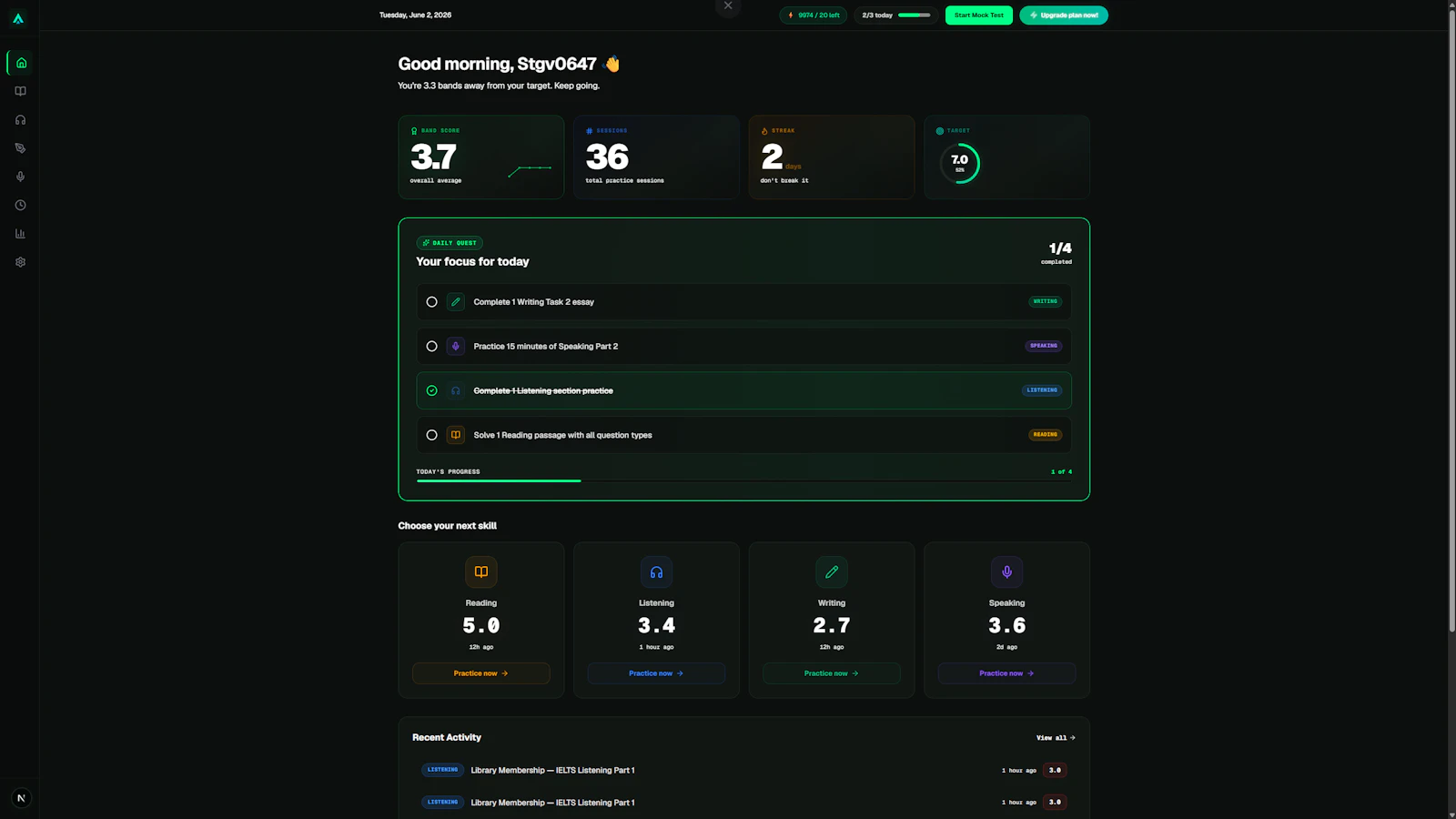 IELTSRise screenshot 1