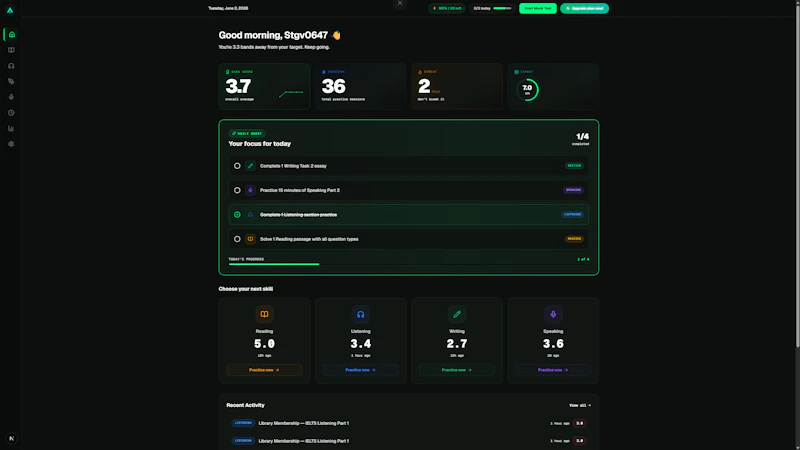 IELTSRise screenshot 1