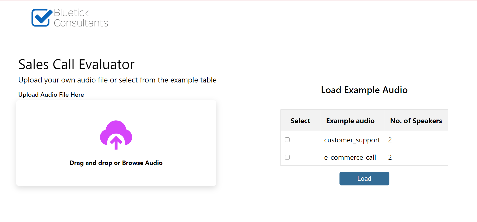 Sales Call Evaluator gallery image