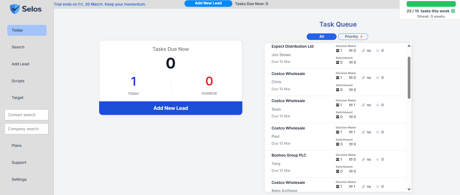Selos - Main product screenshot demonstrating key features and user interface
