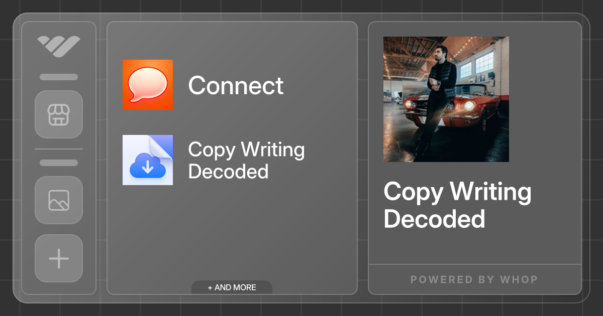 Copy writing decoded gallery image