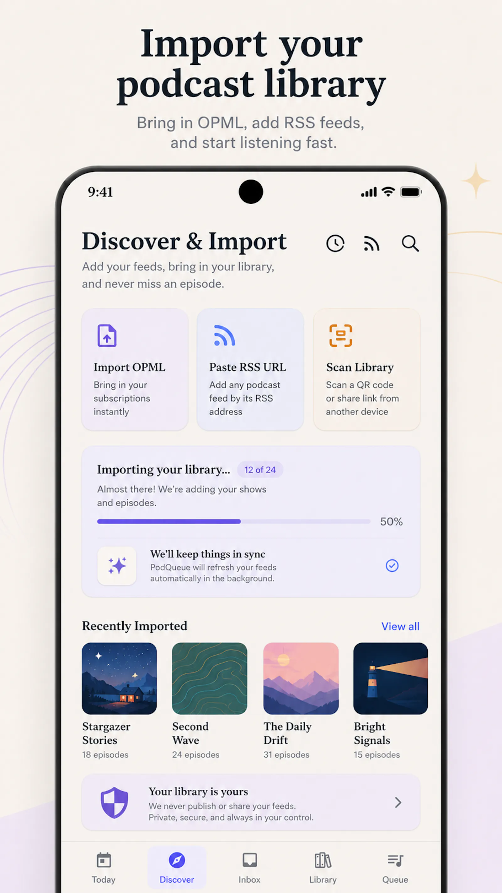 PodQueue screenshot 2