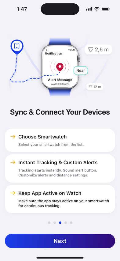 Axion Watch Guard - Apple Watch와 iPhone을 손실 방지 시스템으로 바꾸십시오. 미디어 3