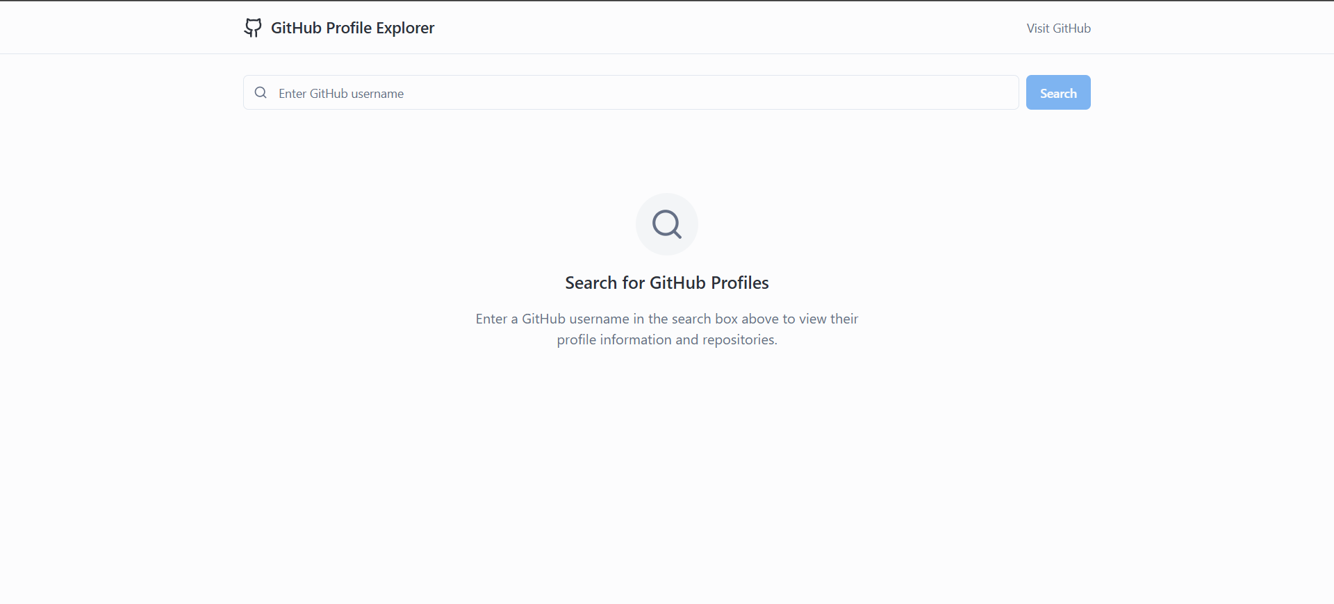 GitHub Profile Explorer gallery image