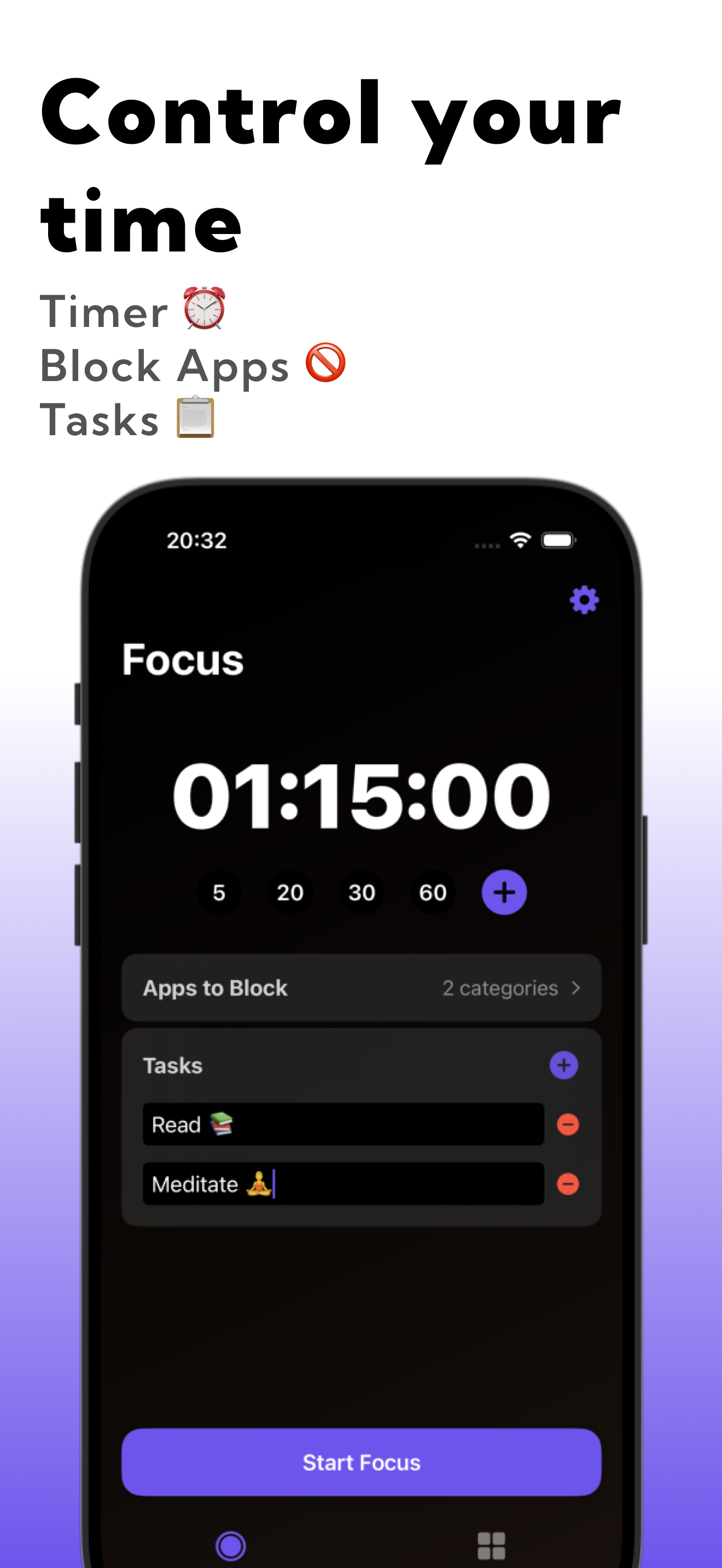 タスクフォーカス：Do＆Appブロックを行います - アプリをブロックし、TODOリストを使用するタイマー。メディア3
