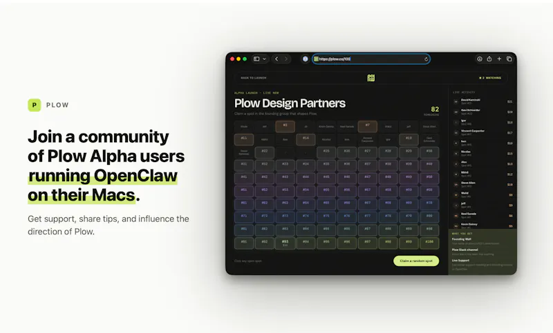 The Plow Alpha Community screenshot 1