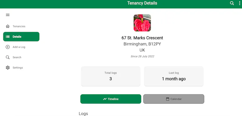 MyRentLog screenshot 2