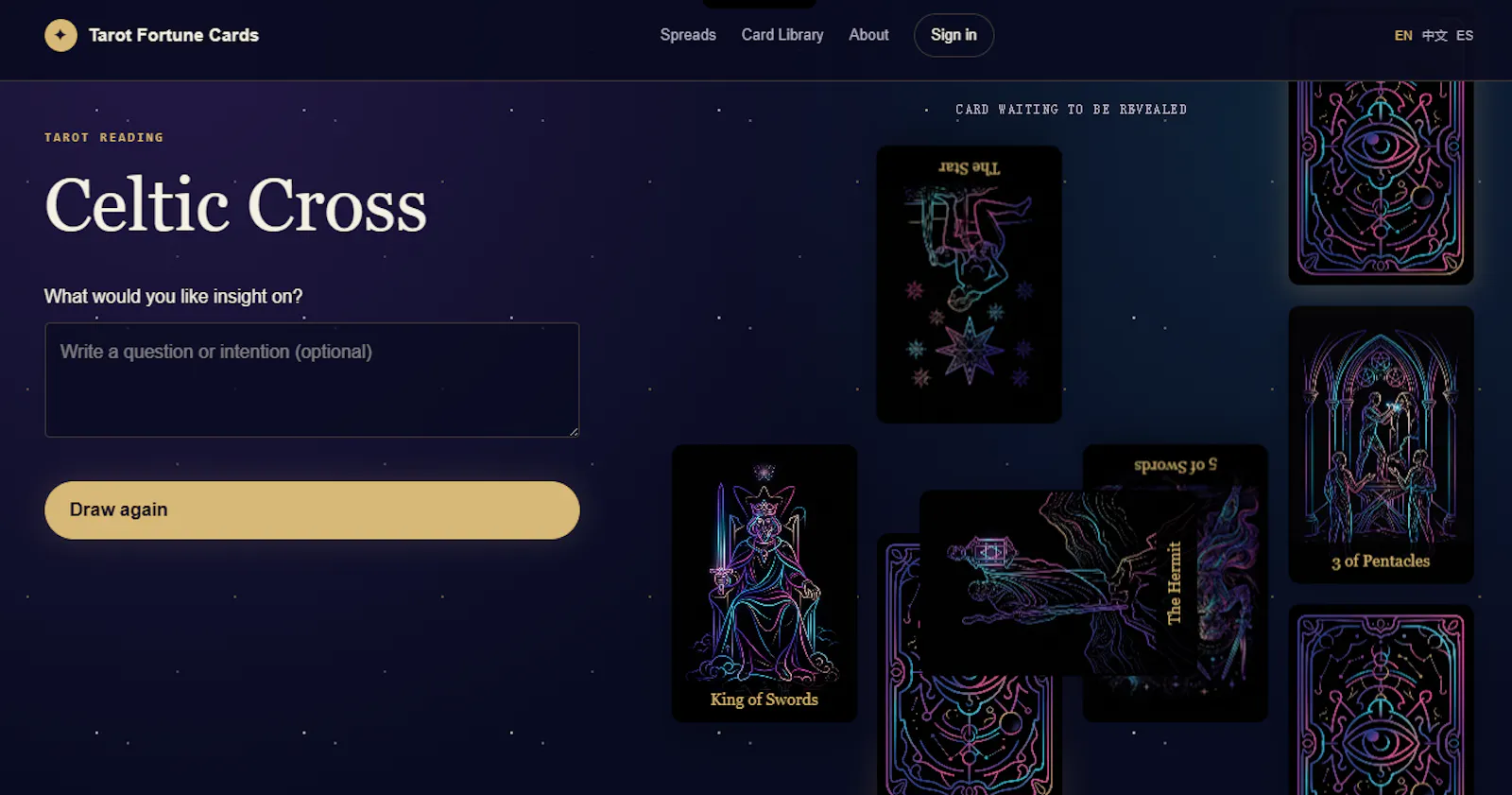 Tarot Fortune Cards screenshot 1
