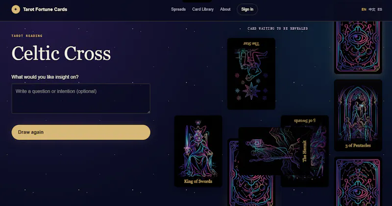 Tarot Fortune Cards screenshot 1