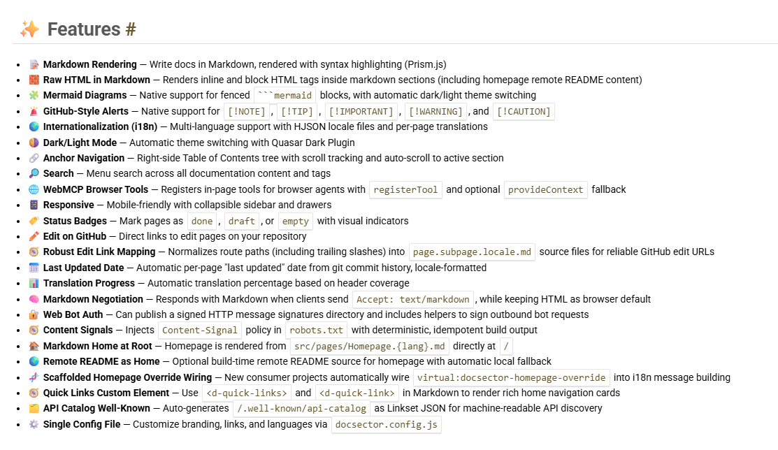 Docsector Documentation System gallery image