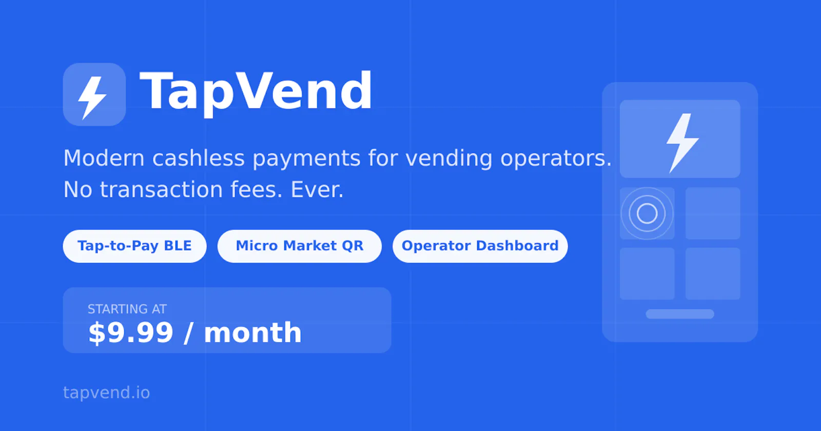 TapVend screenshot 1