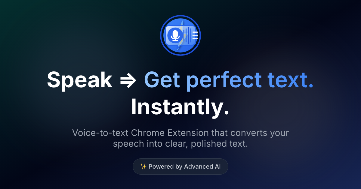 VoxWrite - Main product screenshot demonstrating key features and user interface