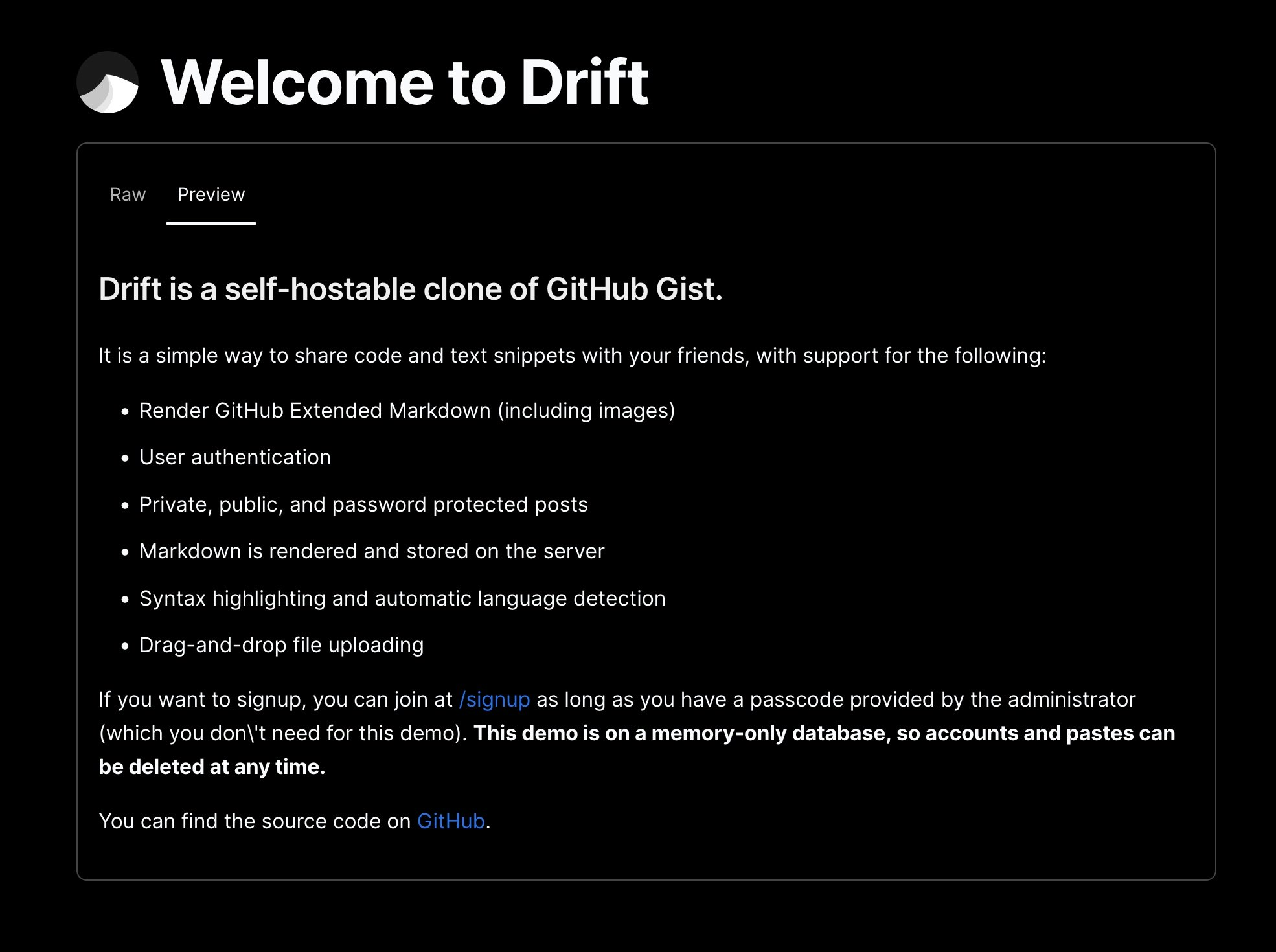 Drift gallery image