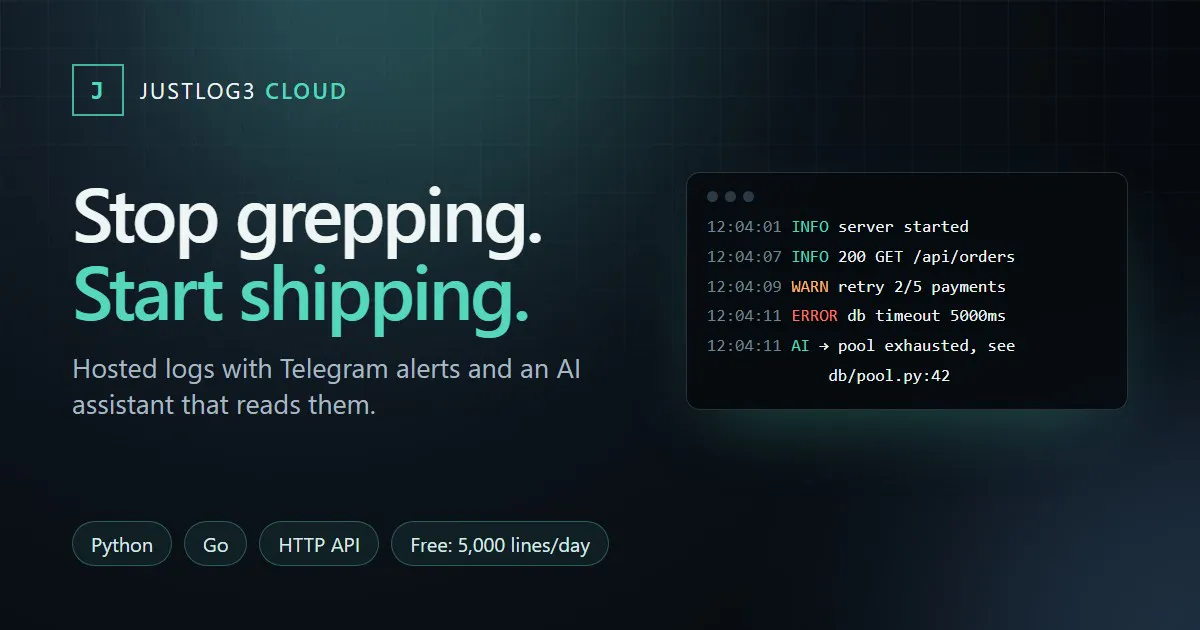 JustLog3 Cloud gallery image