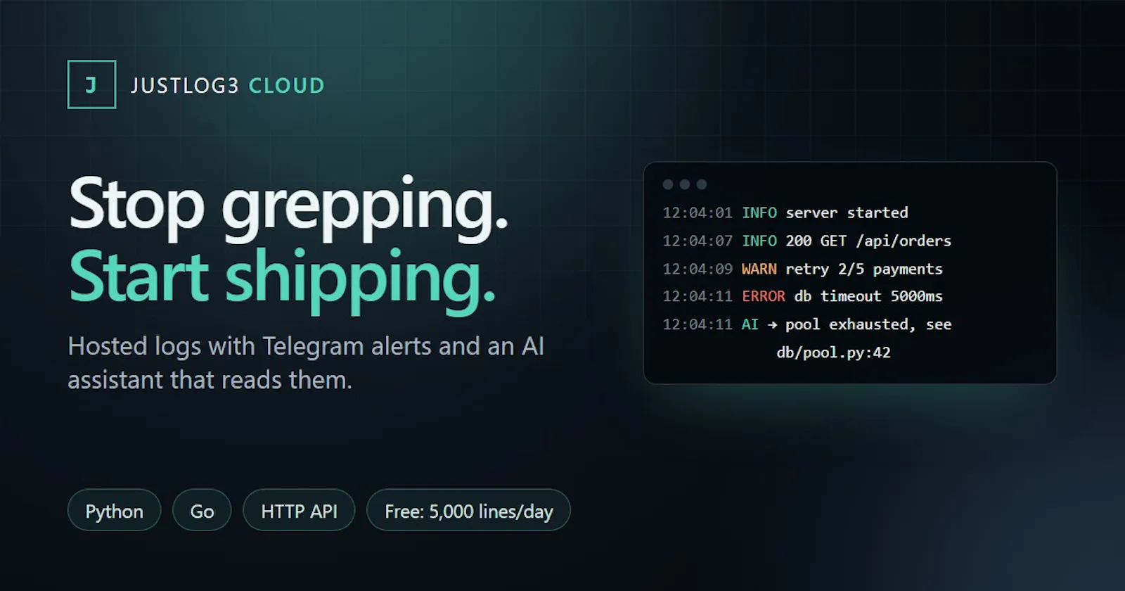 JustLog3 Cloud screenshot 2